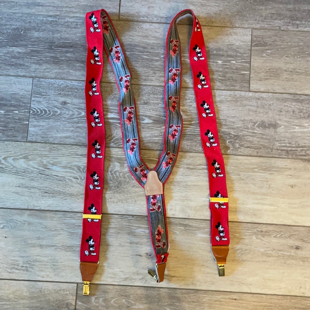 Vintage Mickey Mouse Suspenders - Disney J.G. Hook